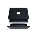 Тумба подвесная Qtap Virgo 700х476х469 Black/White со столешницей QT1879TPА702BW