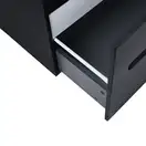 Тумба подвесная Qtap Virgo 700х476х469 Black/White со столешницей QT1879TPА702BW
