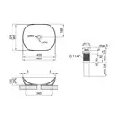 Раковина-чаша Qtap Aquarius 465x375x115 White с донным клапаном QT21112185W