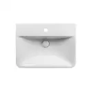 Раковина подвесная моноблок Qtap Aquarius 630х515х490 White с донным клапаном QT2111WL425W