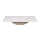 Комплект Qtap Taurus 800х800х437 Whitish oak тумба напольная + раковина врезная QT2471TNT803WO