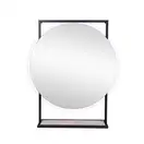 Зеркало Qtap Taurus 600х850х140 Black/Whitish oak с LED-подсветкой QT2478ZP700BWO