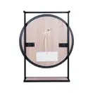 Зеркало Qtap Taurus 600х850х140 Black/Whitish oak с LED-подсветкой QT2478ZP700BWO