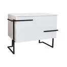 Тумба напольная Qtap Taurus 800х616х437 White/Whitish oak со столешницей QT2480TNT803WWO