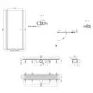 Набор Qtap дверь в нишу Presto CRM208.P5 80х185 см, стекло Pear 5 мм + трап линейный Dry FB304-600 линейный с сухим затвором и нержавеющей решеткой 600х73 мм (QTDRYFB304600PRECRM208P5)
