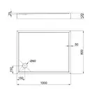 Qtap Tern Душовий піддон 100x80x12 см, білий (TERN301812C)