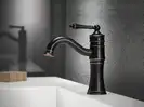 Смеситель для раковины (умывальника) REA VINTAGE OLD BLACK черный низкий (REA-B0226)