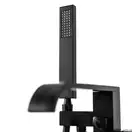 Смеситель для ванны REA CARAT BLACK черный напольный (REA-B5423)