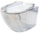 Подвесной унитаз REA CARLOS SLIM RIMLESS GRANIT MATT (REA-C8003)