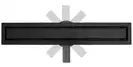 Трап для душа REA NEO PRO BLACK 2в1 черный 100 см (REA-G8909)