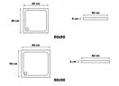 Душевой поддон REA SAVOY 90Х90 WHITE (REA-K1907)
