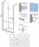 Душевая дверь REA MOLIER CHROME 100 (REA-K6371)