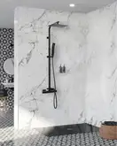 Rea Milan Душевой гарнитур, черный матовый (REA-P7000)