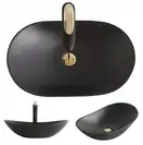 Умывальник (раковина) REA ROYAL 60 BLACK MAT накладной черный (REA-U0442)