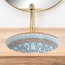Умывальник (раковина) REA ARTE BLUE врезной (REA-U1222)