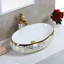Умывальник (раковина) REA MERYL WHITE GOLD накладной (REA-U5054)