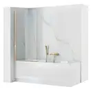 Шторка для ванны REA ELEGANT GOLD 70 постоянная (REA-W5600)