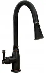 Rea Deco Old Змішувач для кухні, чорний високий (REA-B0182)