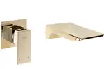 Смеситель для раковины (умывальника) REA MASON GOLD  + BOX скрытого монтажа (REA-B5150)