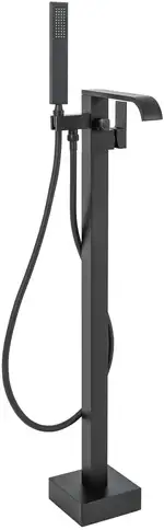 Смеситель для ванны REA CARAT BLACK черный напольный (REA-B5423)