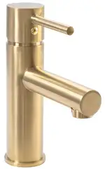 Смеситель для раковины (умывальника) REA TESS BRUSHED GOLD низкий (REA-B5661)
