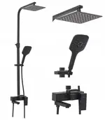 Rea FORT BLACK MAT Душовий гарнітур, чорний (REA-P9861)