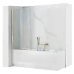 Шторка для ванны REA ELEGANT GOLD 70 постоянная (REA-W5600)