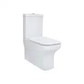 Унитаз-компакт Qtap Cardinal безободковый с сиденьем Soft-close QT0422C666PW