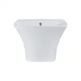 Раковина подвесная моноблок Qtap Crow 500х400х385 White с донным клапаном QT0511G815W