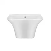 Раковина подвесная моноблок Qtap Crow 600х430х385 White с донным клапаном QT0511G835W
