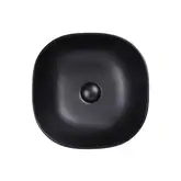 Раковина Qtap Kolibri 410x410x150 Matt black с донным клапаном QT10112144MBMB