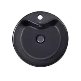 Раковина Qtap Scorpio 400x400x140 Matt black с донным клапаном QT14113018BMBMB