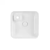 Раковина Qtap Stork 400х400х140 White с донным клапаном QT1511A057TW