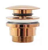 Донный клапан для раковины (умывальника) REA KLIK-KLAK ROSE GOLD розовое золото (REA-A533A)