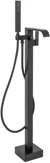 Смеситель для ванны REA CARAT BLACK черный напольный (REA-B5423)