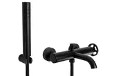 Смеситель для ванны и душа REA VERTIGO BLACK MAT черный настенный (REA-B9669)