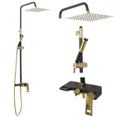 Душевой гарнитур REA GIO Black Gold (REA-P9860)