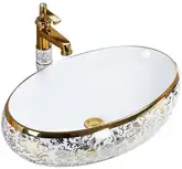 Умывальник (раковина) REA MERYL WHITE GOLD накладной (REA-U5054)