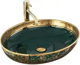 Умывальник (раковина) REA MARGOT GREEN GOLD накладной (REA-U8462)