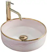 Умывальник (раковина) REA MERIDA PINK накладной розовый (REA-U8549)