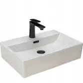 Rea Bonita White Умывальник накладной/подвесной, белый (REA-U8701)