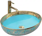 Умывальник (раковина) REA MARGOT BLUE GOLD накладной (REA-U8709)