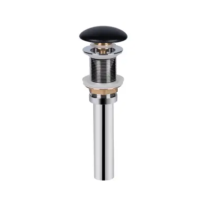 Раковина Qtap Leo 400x350x160 Matt black с донным клапаном QT1111A053MB
