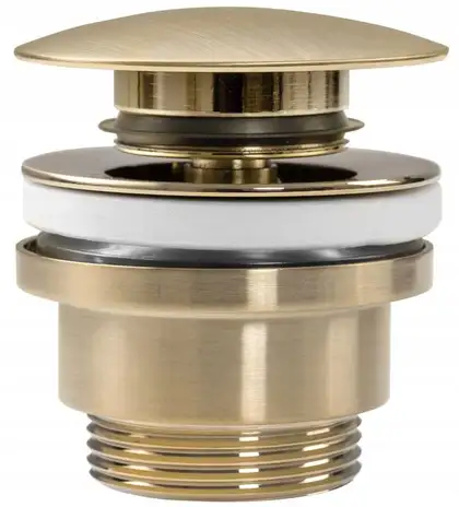 Донный клапан для умывальника REA KLIK-KLAK BRUSHED GOLD золотой матовый (REA-A8585) Донный клапан для умывальника REA KLIK-KLAK BRUSHED GOLD золотой матовый (REA-A8585)