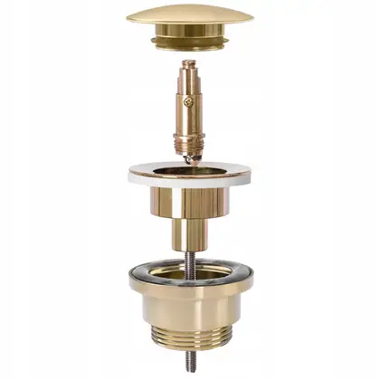 Донный клапан для умывальника REA KLIK-KLAK BRUSHED GOLD золотой матовый (REA-A8585) Донный клапан для умывальника REA KLIK-KLAK BRUSHED GOLD золотой матовый (REA-A8585)