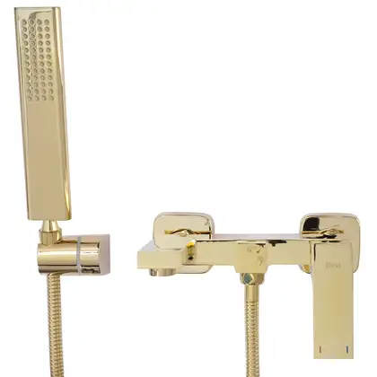 Rea Fenix Gold Смеситель для ванны и душа, золотой (REA-B5666) Rea Fenix Gold Смеситель для ванны и душа, золотой (REA-B5666)