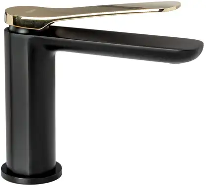 Смеситель для раковины (умывальника) REA CREEK BLACK GOLD низкий (REA-B8503) Смеситель для раковины (умывальника) REA CREEK BLACK GOLD низкий (REA-B8503)