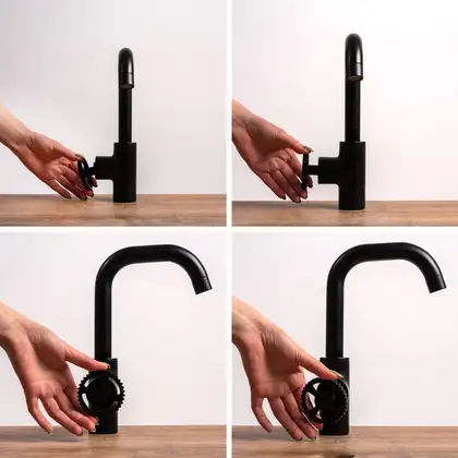 Смеситель для кухни REA VERTIGO SIDE BLACK черный высокий (REA-B8767) Смеситель для кухни REA VERTIGO SIDE BLACK черный высокий (REA-B8767)