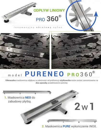 Трап для душа REA PURE NEO PRO 70 см (REA-G0901)