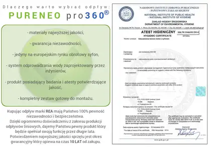 Трап для душа REA PURE NEO PRO 80 см (REA-G0902)